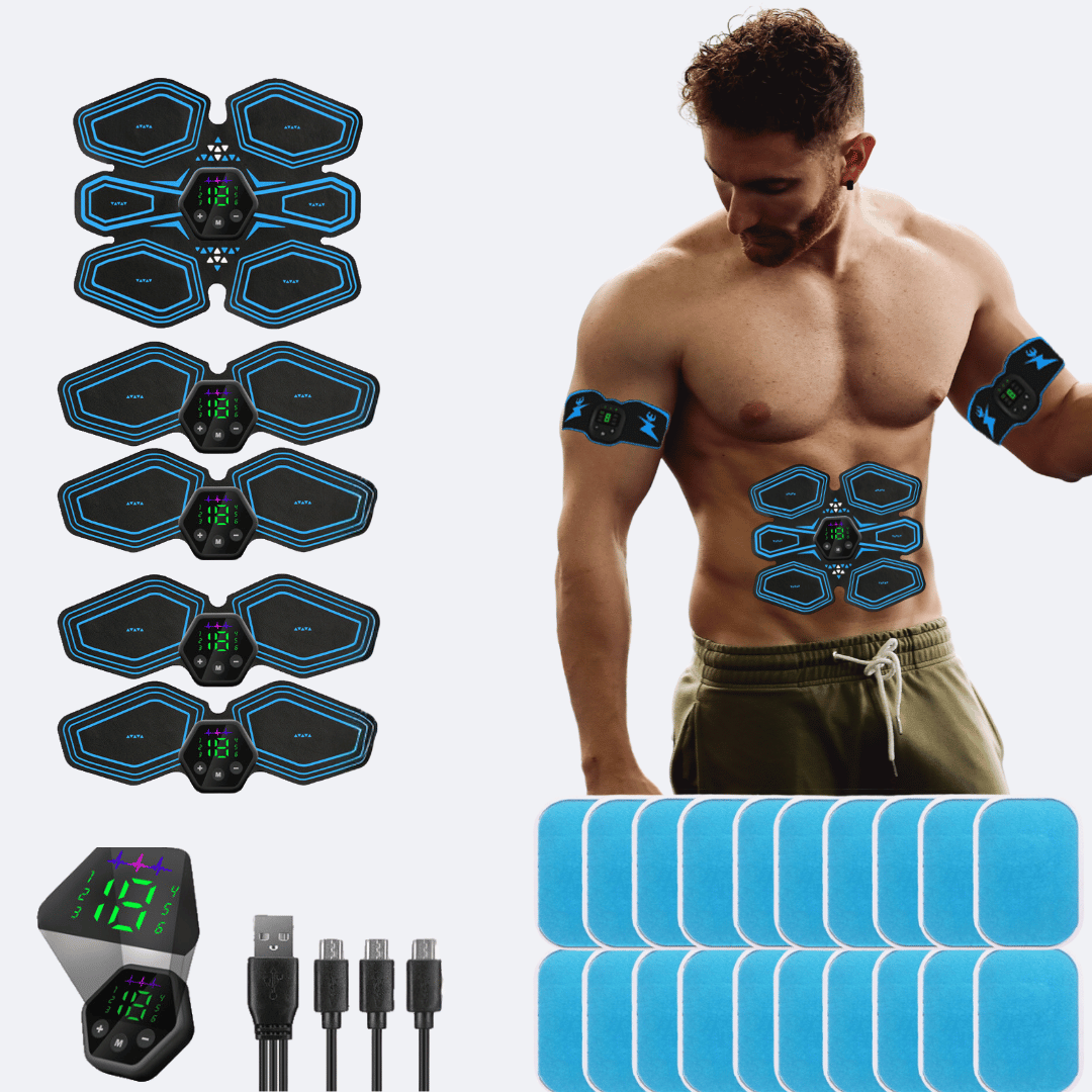 Professional Abs & Arms EMS Muscle Machine with Gel Pads