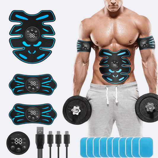 8 Abs Stimulator - 8 Abs + Arms + Gel Pads All-Around 360 Abs Stimulator