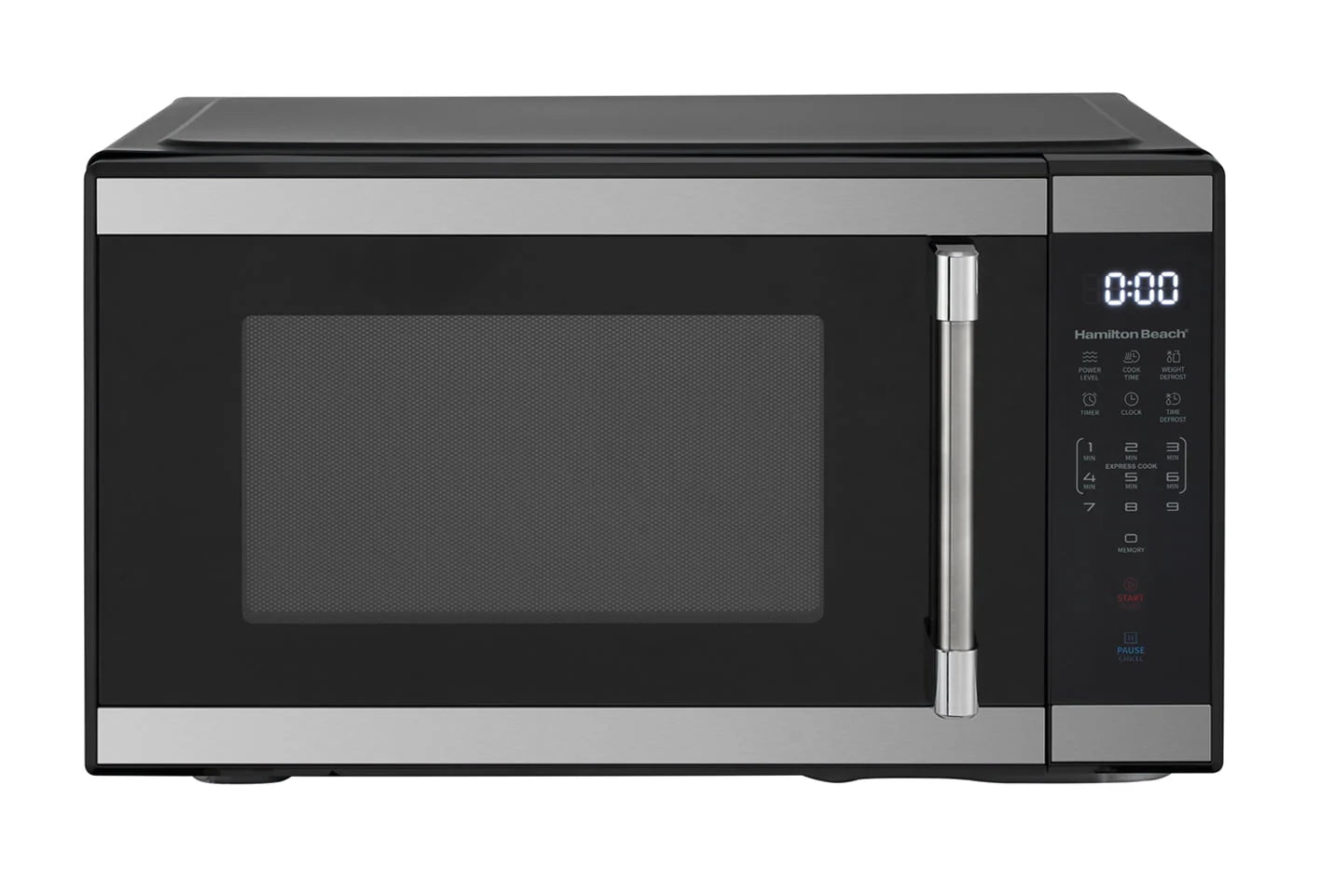 1.1 cu ft Countertop Microwave Oven in Stainless Steel