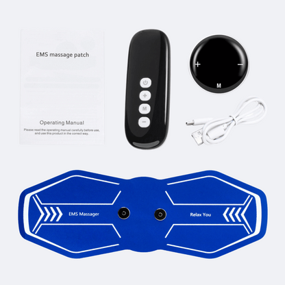 Smart EMS Pulse Massager – Remote Control, Touchscreen, Multi-Mode for Neck & Shoulder