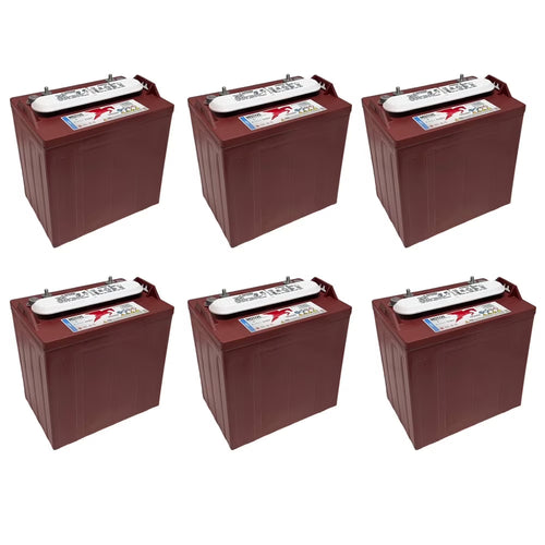 T-875 8V 170Ah Flooded Lead Acid GC2 Deep Cycle Battery x6