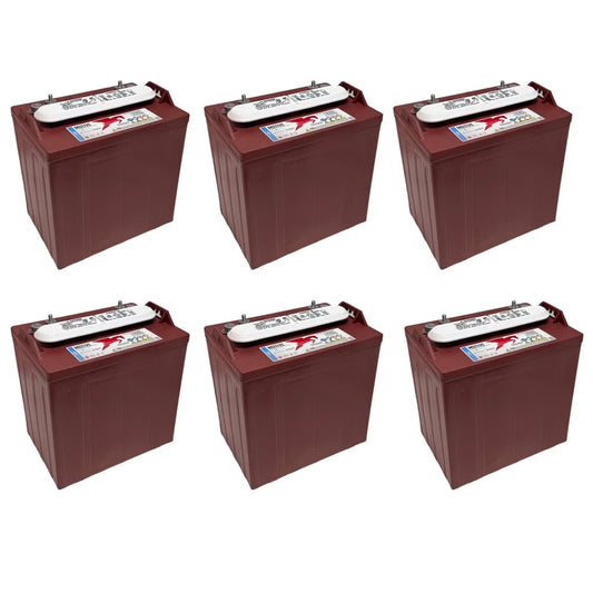 T-875 8V 170Ah Flooded Lead Acid GC2 Deep Cycle Battery x6