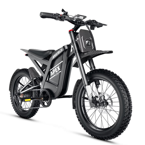 Electric Bike for Adults, Peak-3000W, Max 40MPH and 80Miles Electric Motorcycle,25" Fat Tire Dirt Bike, APEX1 7-Speed E-BikeWhite