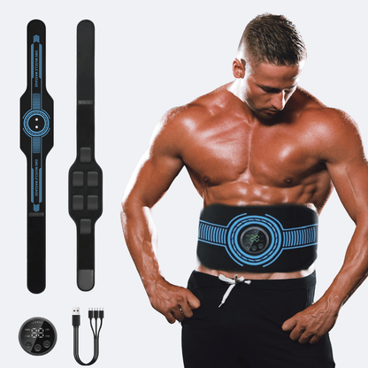 EMS Abs Stimulator Belt – Abs & Arms & Legs Full Body Toning Set for Men & Women
