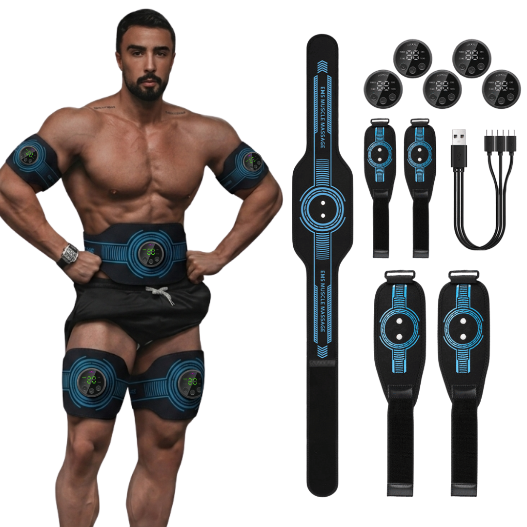 FlexPro 360 Unisex EMS Muscle Training System | 5-Pack for Abs, Arms & Legs