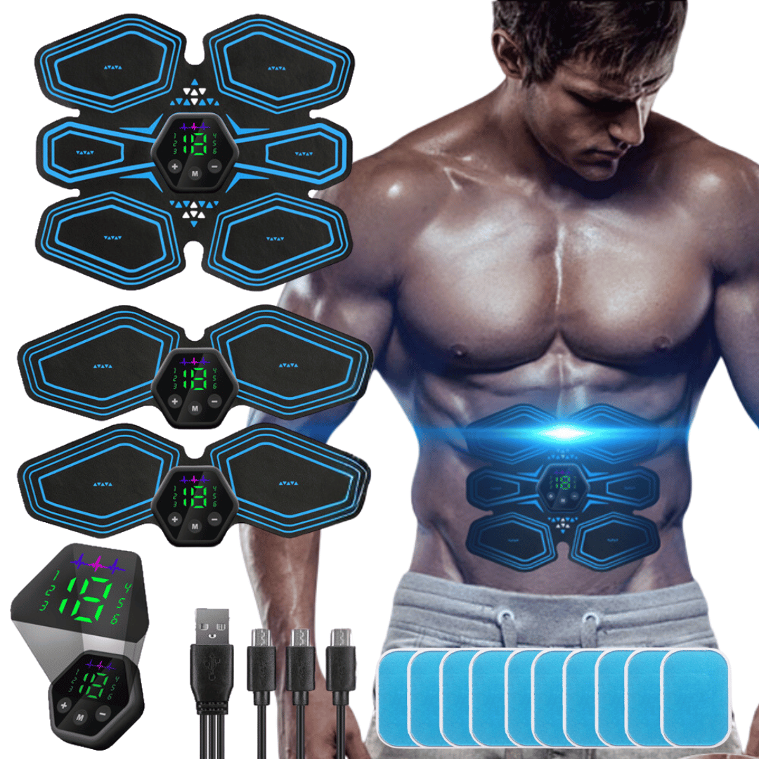 Professional Abs & Arms EMS Muscle Machine with Gel Pads