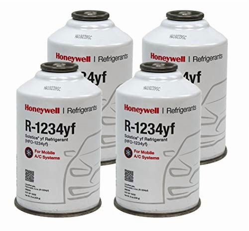 R1234YF HFO-1234yf Low Global Warming Potential 8 oz Automotive Refrigerant (4 Pack)