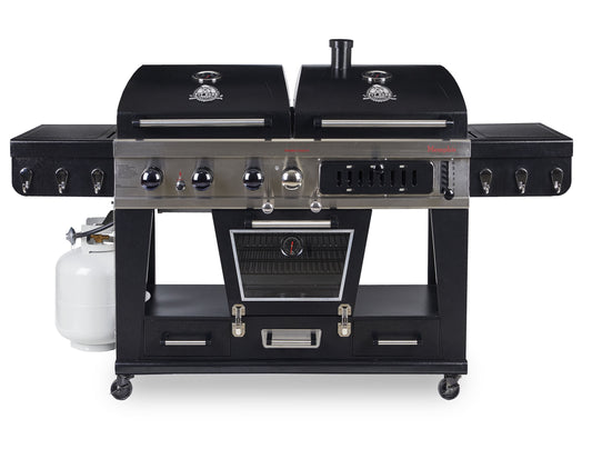 Memphis Ultimate Gas and Charcoal Combo Grill with Electric Smoker