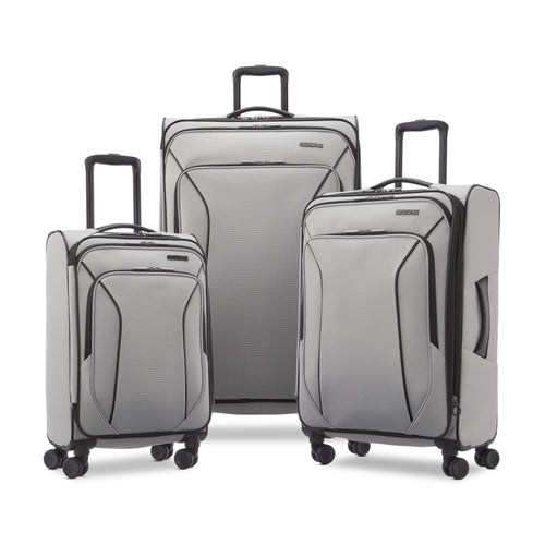 X-Lite 3-Piece Luggage Set with Spinner Wheels - Light Grey
